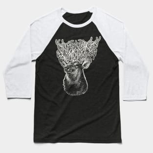 Death Metalhorn Deer Baseball T-Shirt